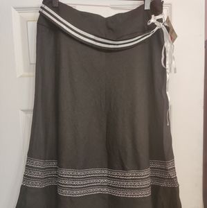 Black tea length skirt